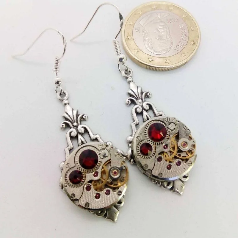 Aanzicht 3 — Steampunk oorbellen voor dames