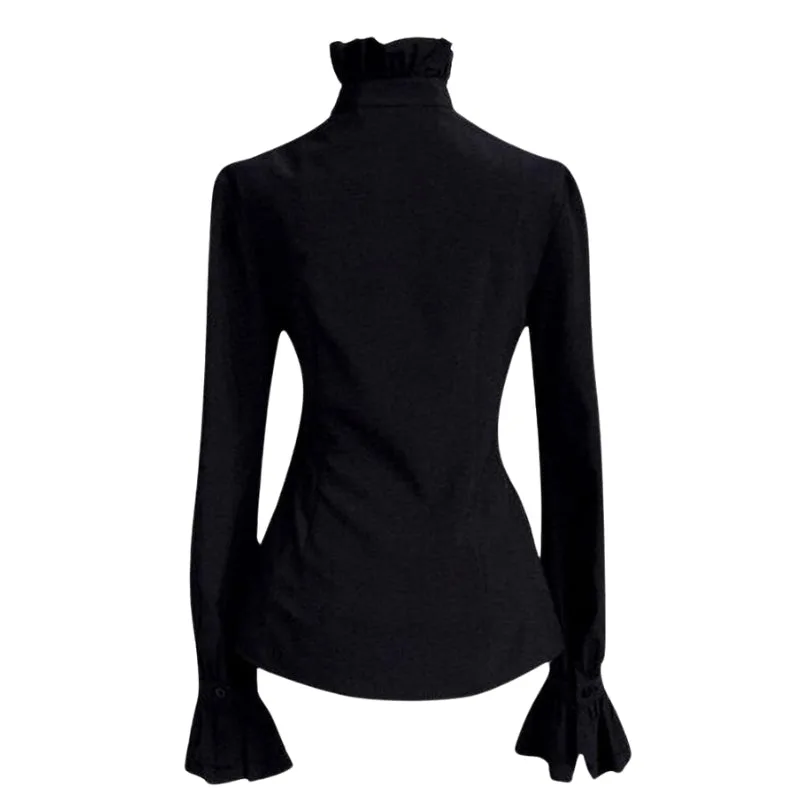Aanzicht 4 — Blouse voor dames – Victoriaans met ruche