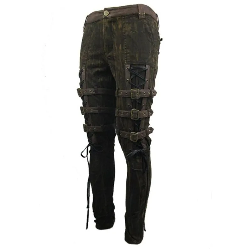 Aanzicht 4 — Broek – punk bruin