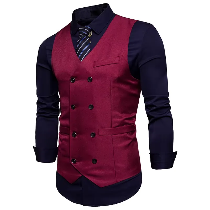 Aanzicht 3 — Kostuumgilet – rood