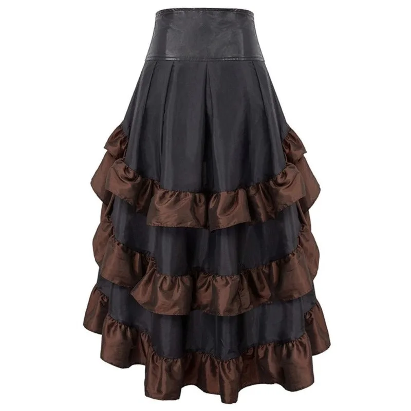 Aanzicht 4 — Steampunk rok – ruches