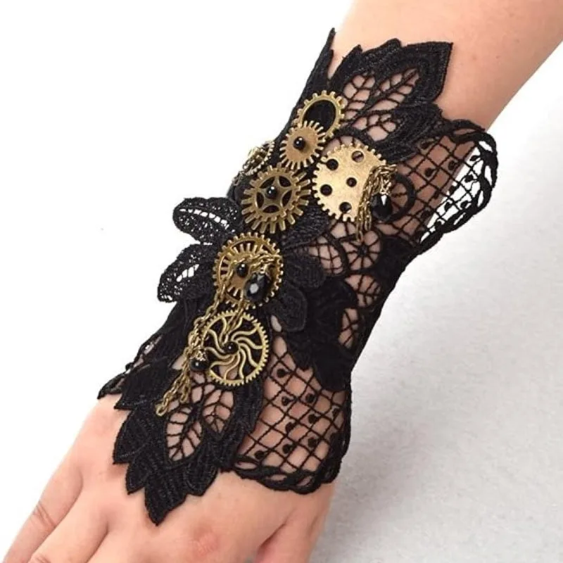 Aanzicht 6 — Steampunk armband voor dames