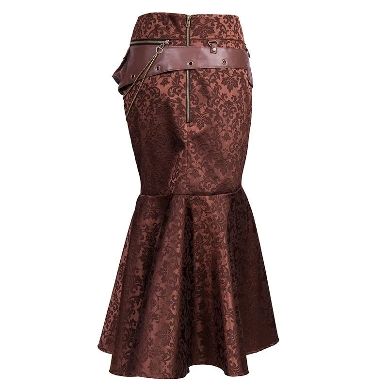 Aanzicht 4 — Steampunk rok voor dames