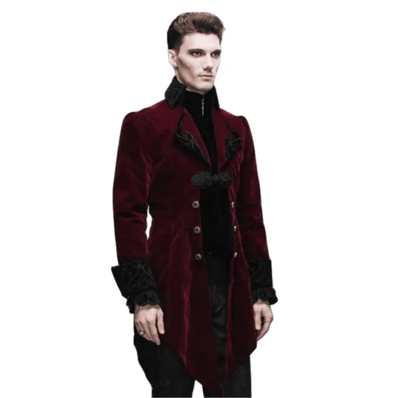 Aanzicht 2 — Jas voor heren – gothic rood