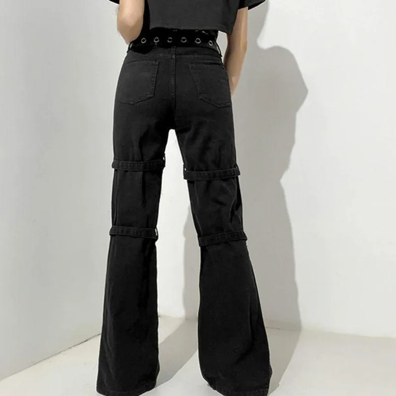 Aanzicht 3 — Steampunk broek – Cyber gothic