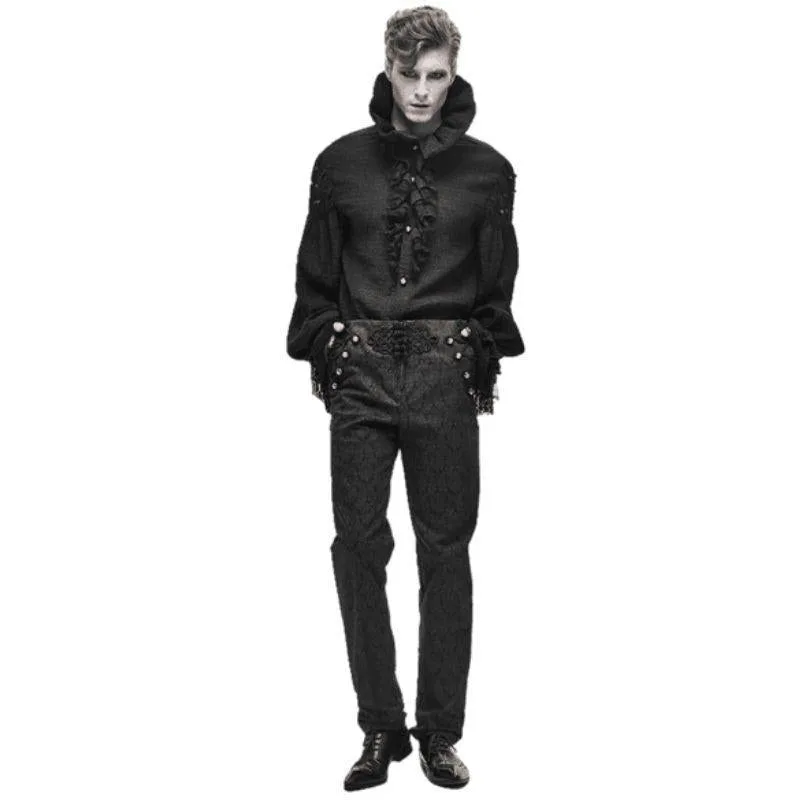 Aanzicht 2 — Steampunk broek voor heren – Victoriaans