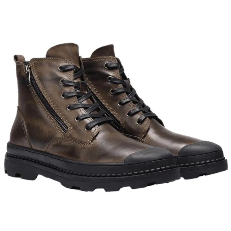 Enkellaarzen voor heren – leer vintage