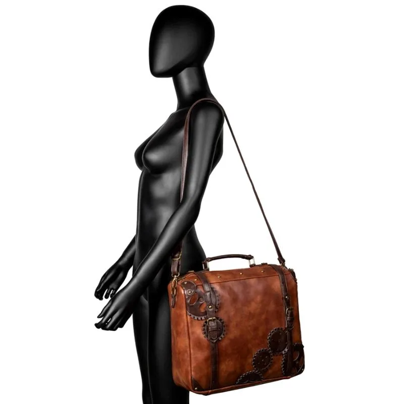 Aanzicht 2 — Steampunk tas – van PU-kunstleer