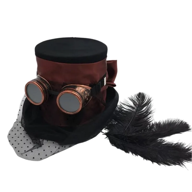 Steampunk hoed – met sluier