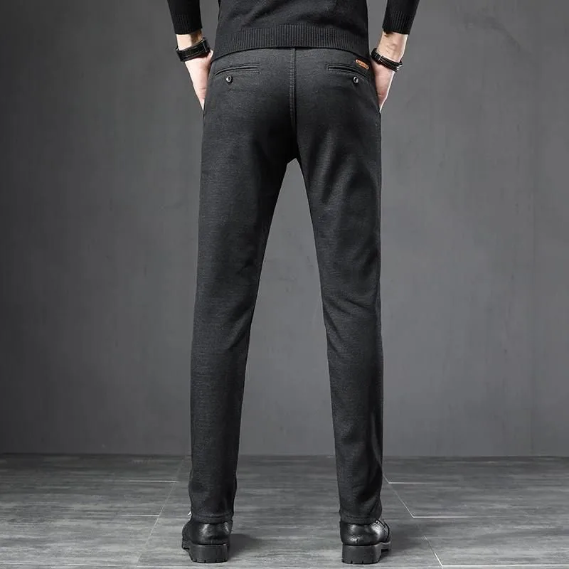 Aanzicht 2 — Broek voor heren – Tweed zwart