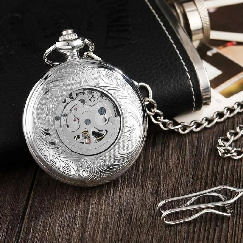 Aanzicht 5 — Steampunk zakhorloge – zon