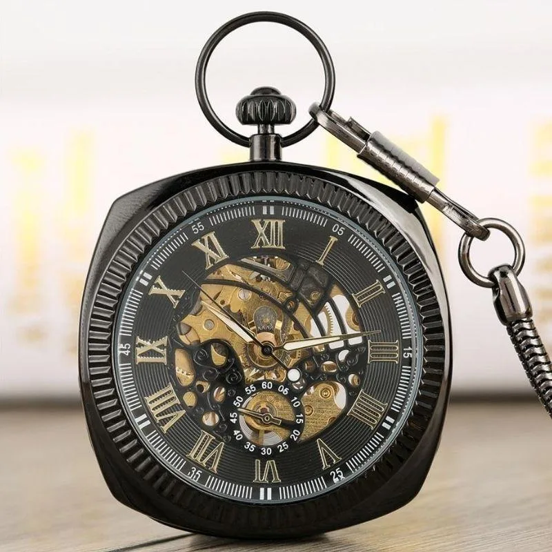 Aanzicht 2 — Zakhorloge – vierkant antieke uitstraling