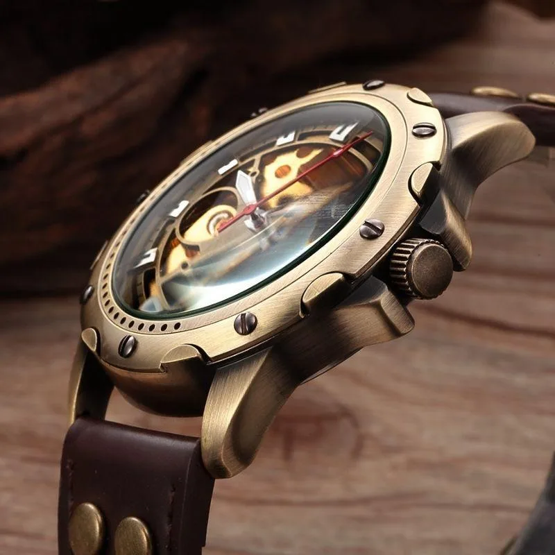 Aanzicht 5 — Steampunk horloge – tandwiel