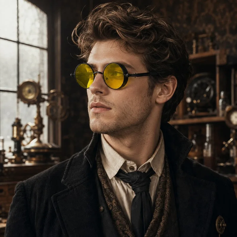 Aanzicht 2 — Steampunk zonnebril – vintage