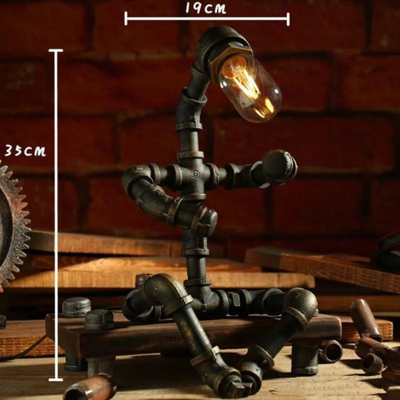 Aanzicht 7 — Steampunk lamp – Robot