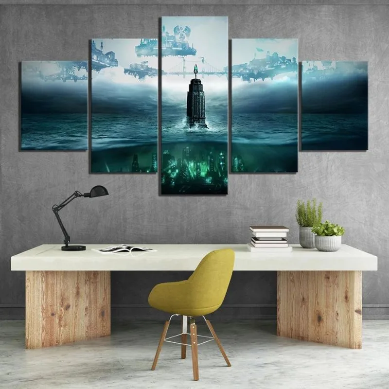 Aanzicht 3 — Wanddecoratie – onderwater inspiratie