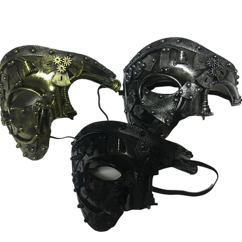 Aanzicht 7 — Steampunk masker – Venetiaans
