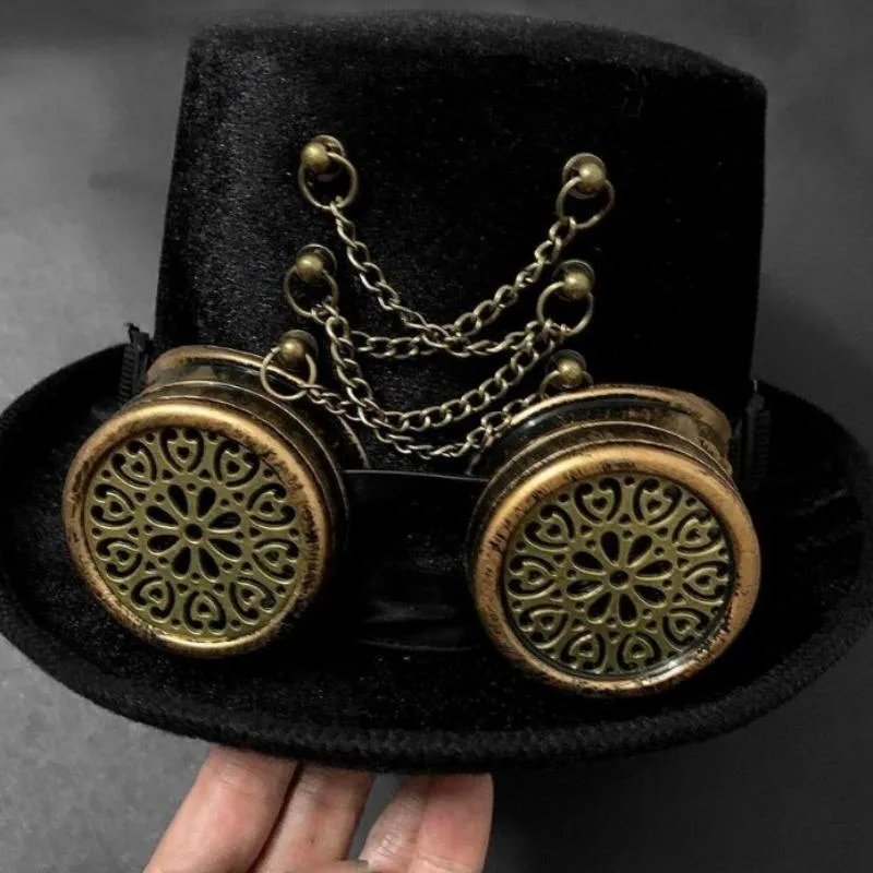 Aanzicht 2 — Steampunk hoed – Dandy