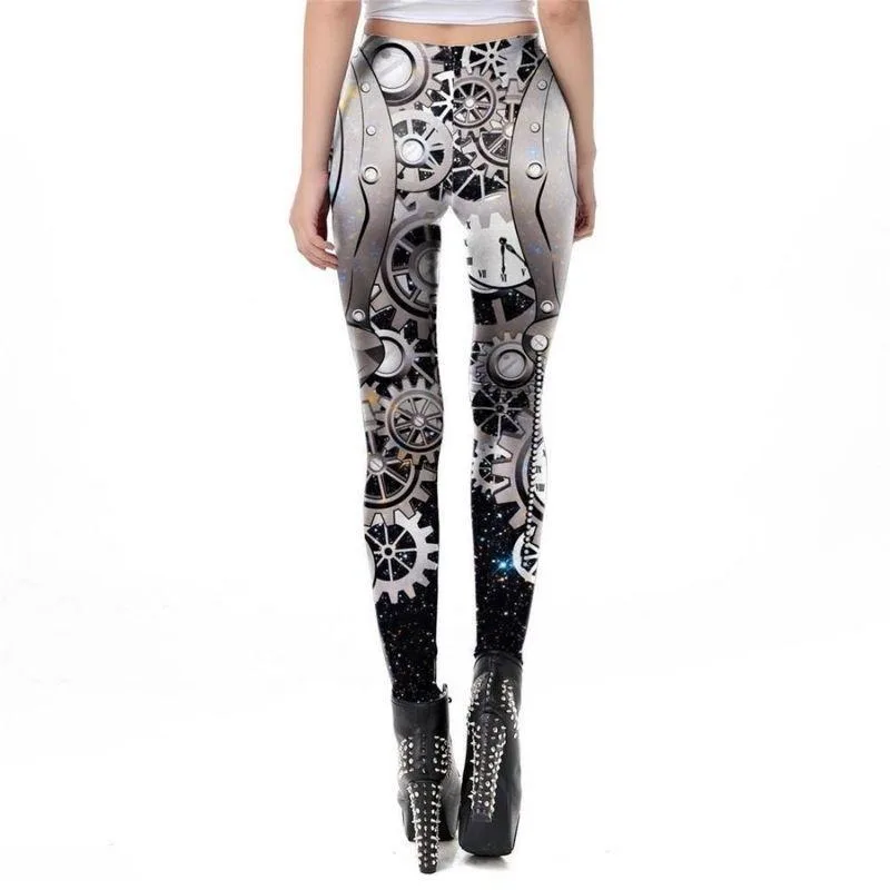 Aanzicht 6 — Steampunk legging – horloge