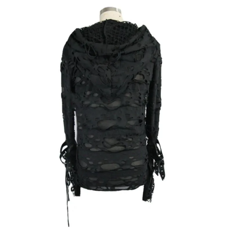 Aanzicht 6 — Trui voor heren – gothic met capuchon
