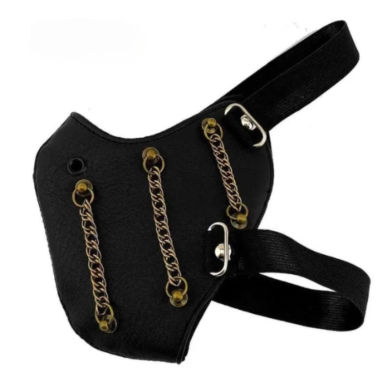 Aanzicht 4 — Steampunk mondmasker als kostuumaccessoire