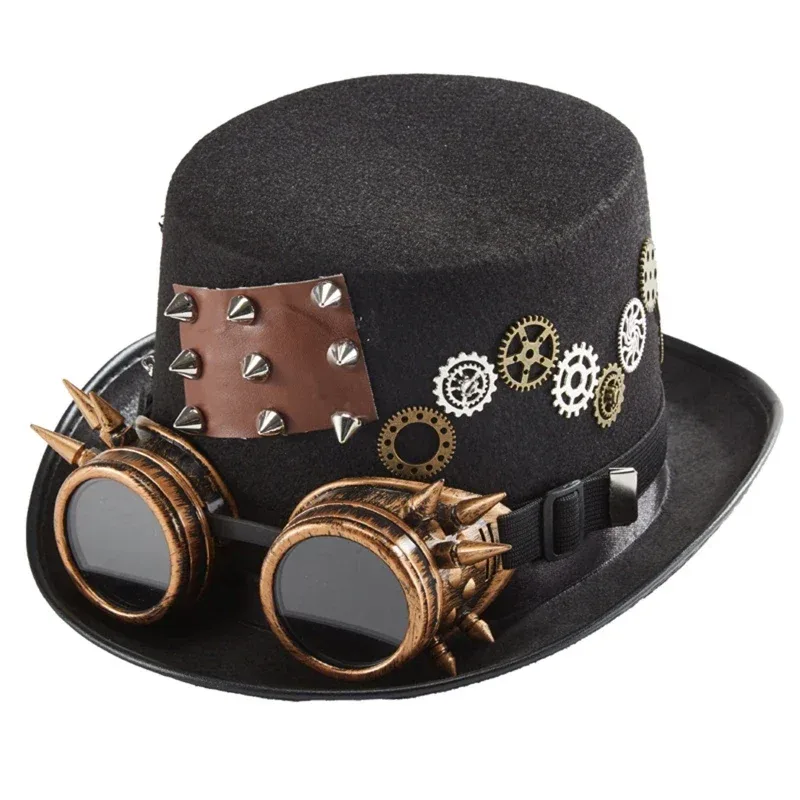 Aanzicht 4 — Steampunk hoed – tandwiel