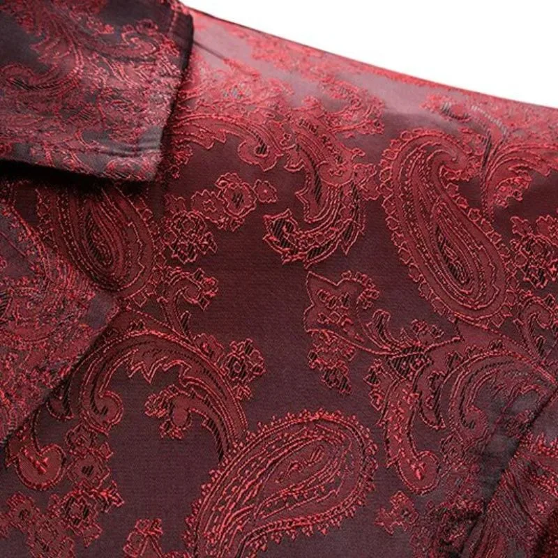 Aanzicht 8 — Jas voor heren – kostuum gothic mouwloos rood