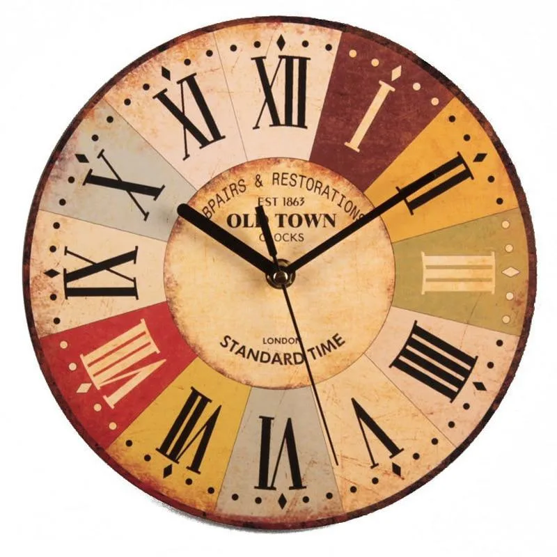 Aanzicht 7 — Wandklok – vintage van hout