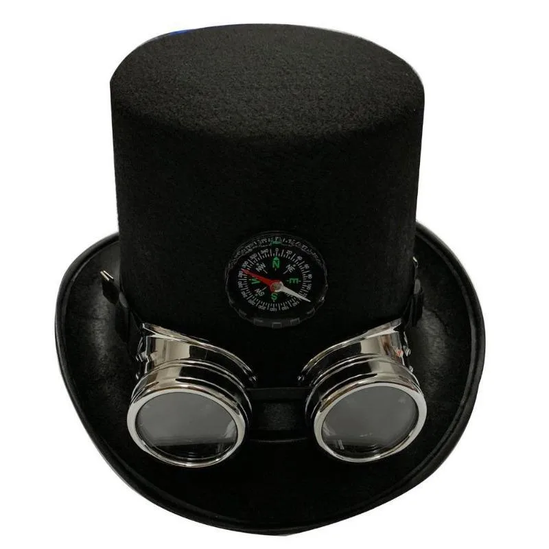 Aanzicht 2 — Steampunk hoed – vilt