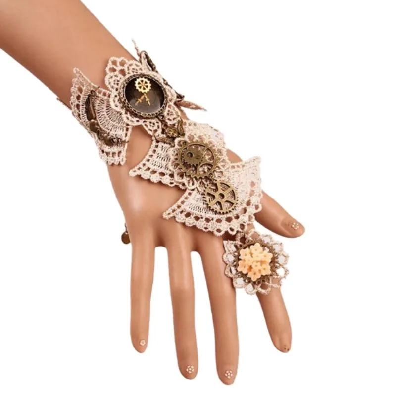 Aanzicht 5 — Steampunk armband – tandwiel