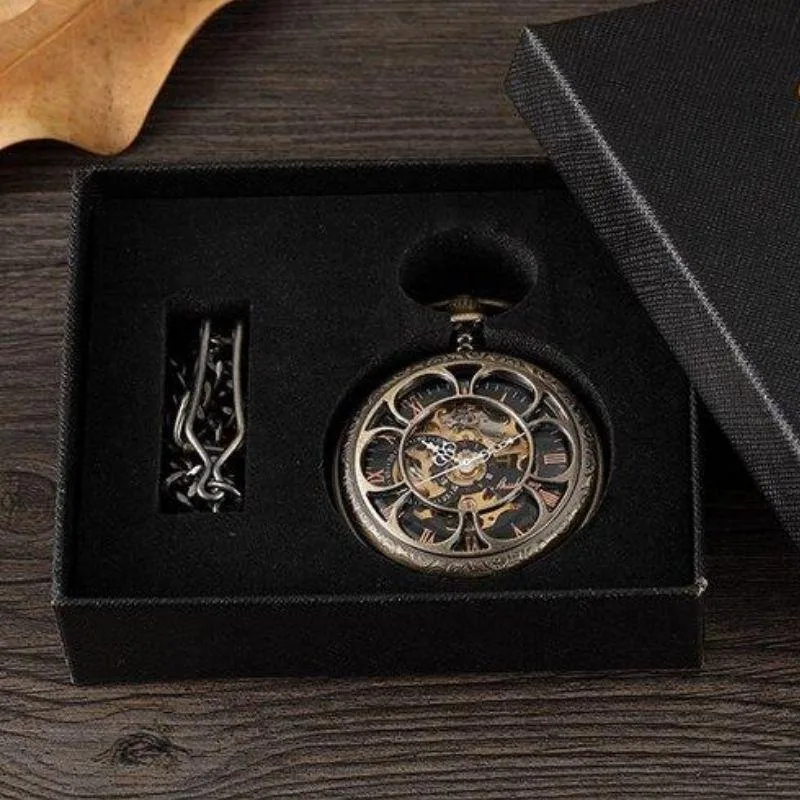 Aanzicht 5 — Steampunk zakhorloge – vintage – model 2