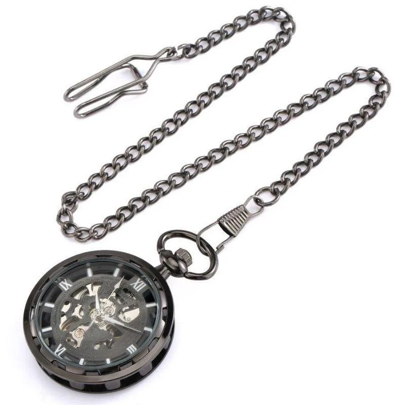 Aanzicht 5 — Zakhorloge – skelet zwart