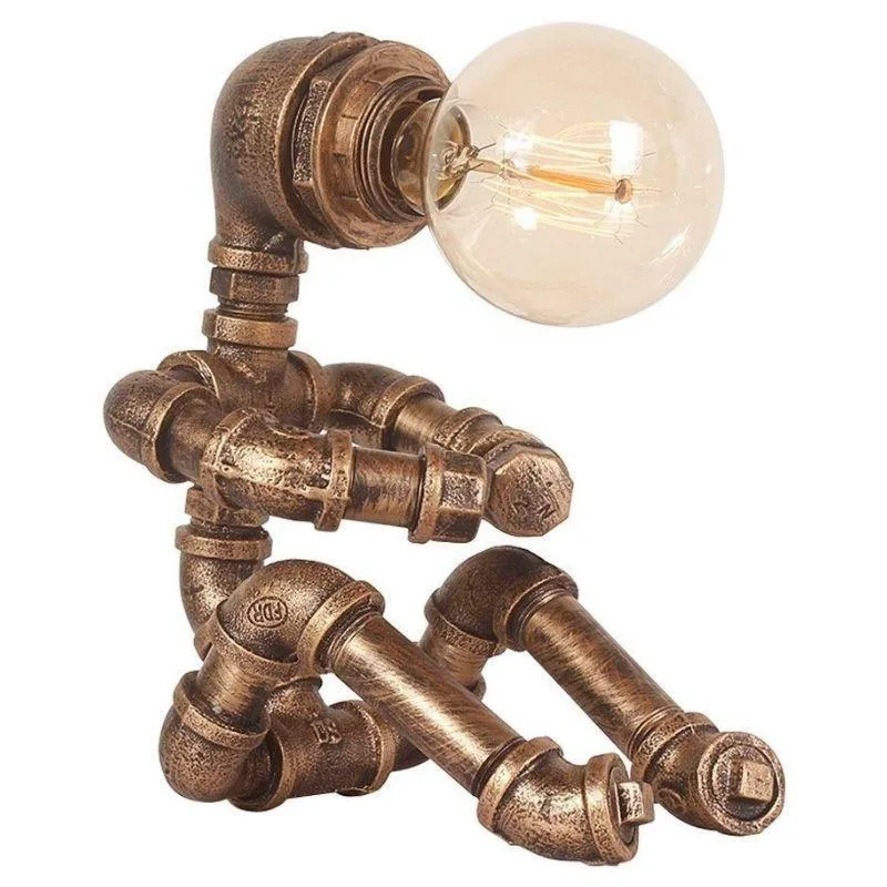 Steampunk lamp – Robot