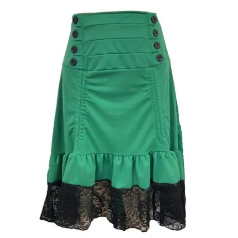 Steampunk rok – groen