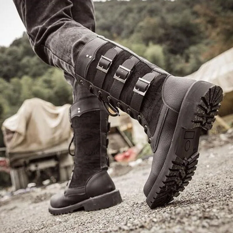 Aanzicht 6 — Steampunk laars – motorstijl
