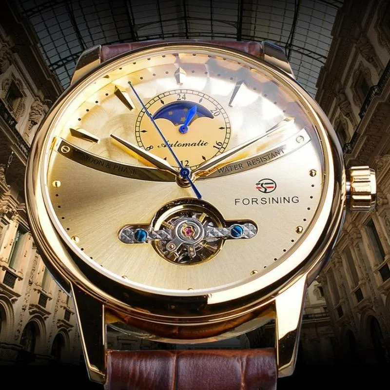 Aanzicht 5 — Horloge voor heren – maanfase