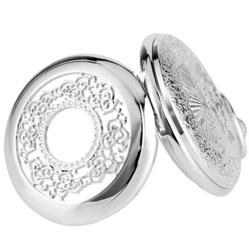 Aanzicht 4 — Zakhorloge voor dames – hanger zilverkleurig
