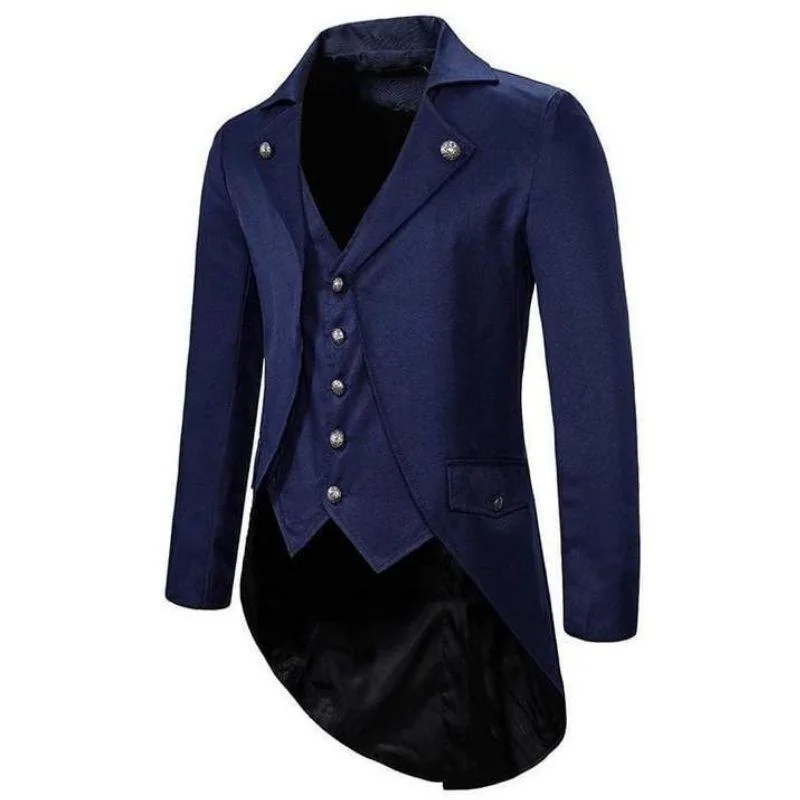 Aanzicht 3 — Steampunk jas voor heren – gekledene jas
