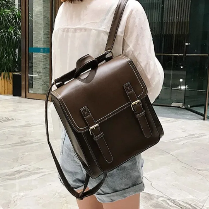 Aanzicht 6 — Steampunk schooltas – van PU