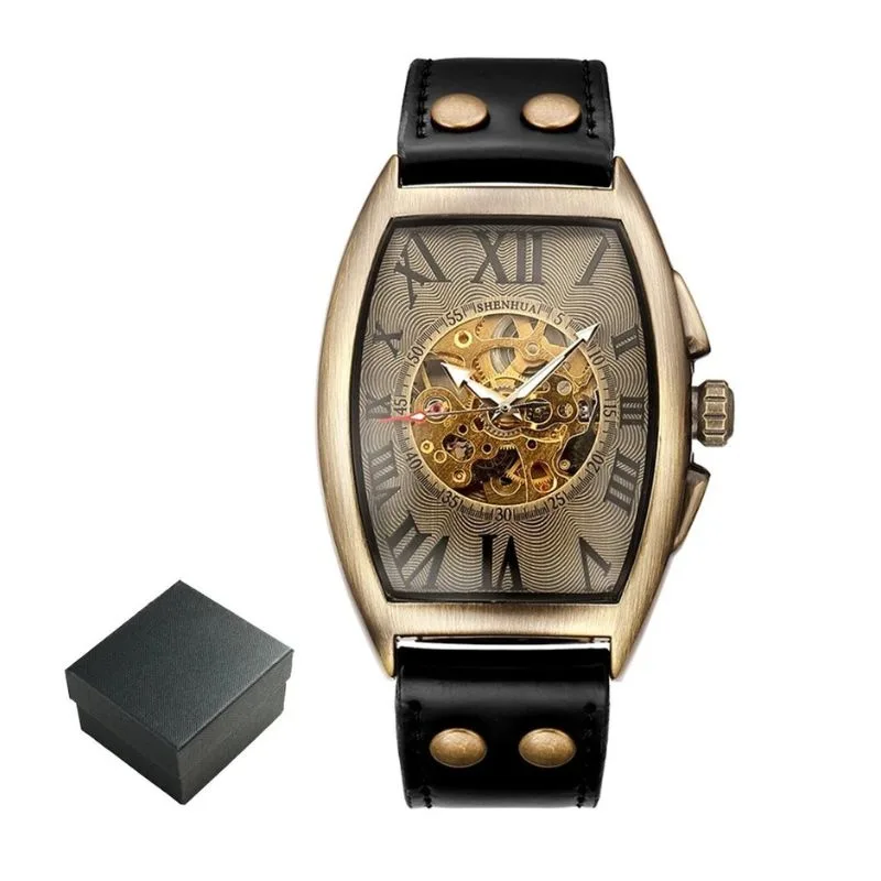 Aanzicht 2 — Mechanische horloge voor heren – rechthoekig