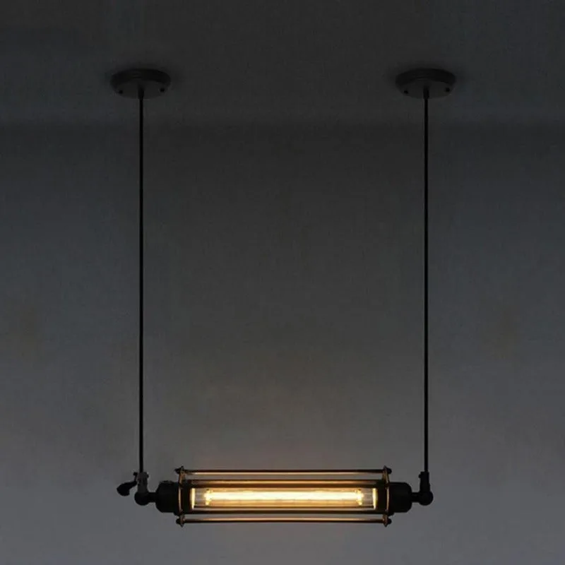 Aanzicht 2 — Steampunk lamp – buis industrieel