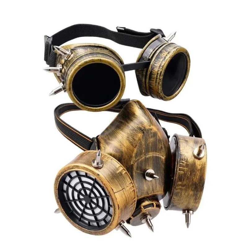 Steampunk gasmasker als kostuumaccessoire