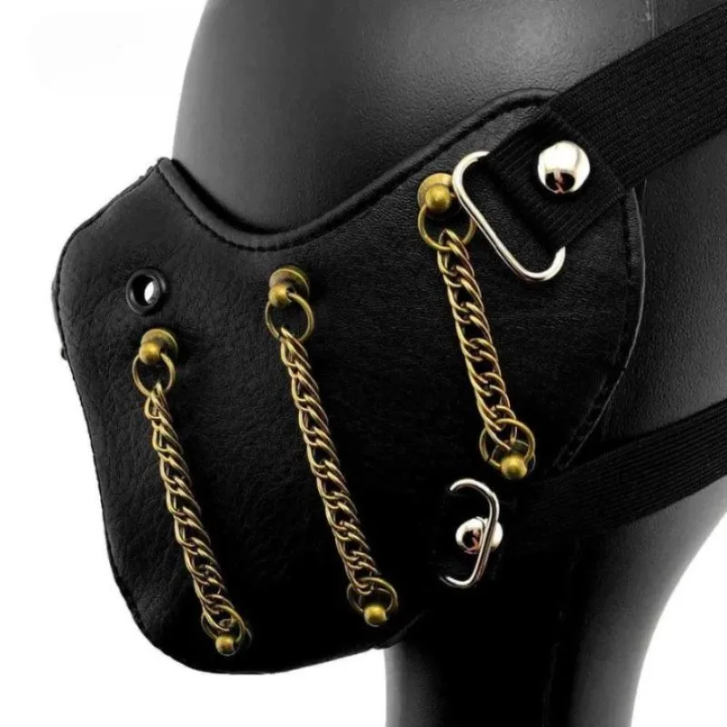 Aanzicht 3 — Steampunk mondmasker als kostuumaccessoire