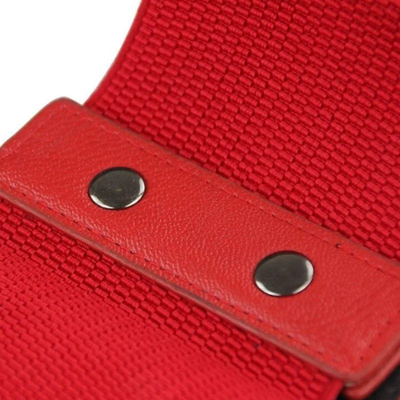 Aanzicht 3 — Steampunk korsetriem – rood