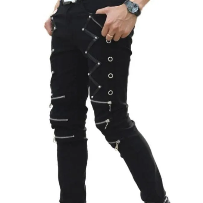 Broek voor heren – met ritssluiting punk