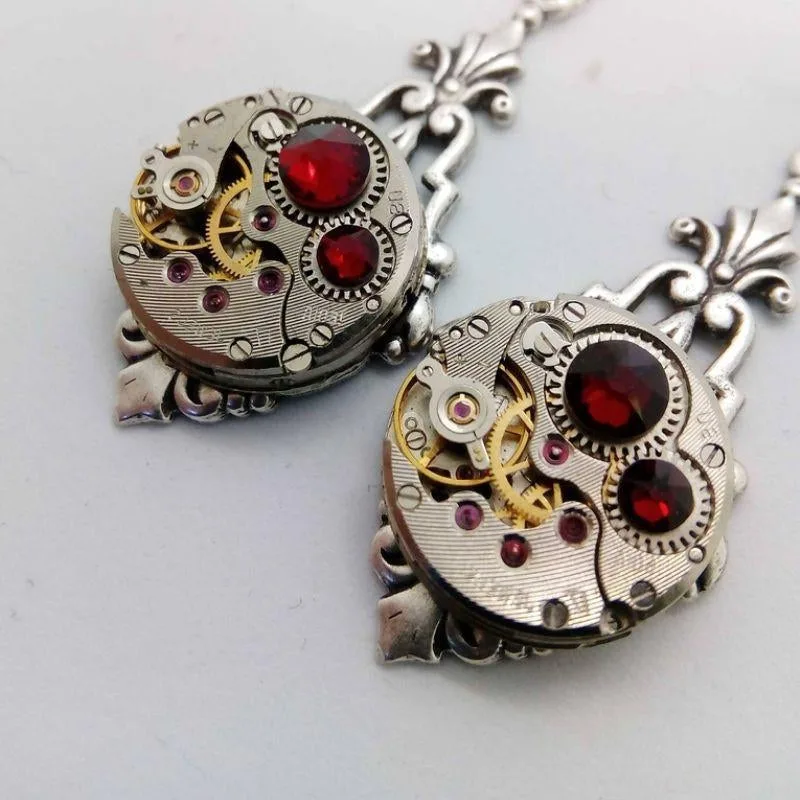 Aanzicht 4 — Steampunk oorbellen voor dames