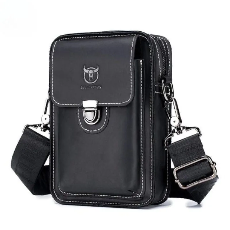 Clutch voor heren – leer schouderriem