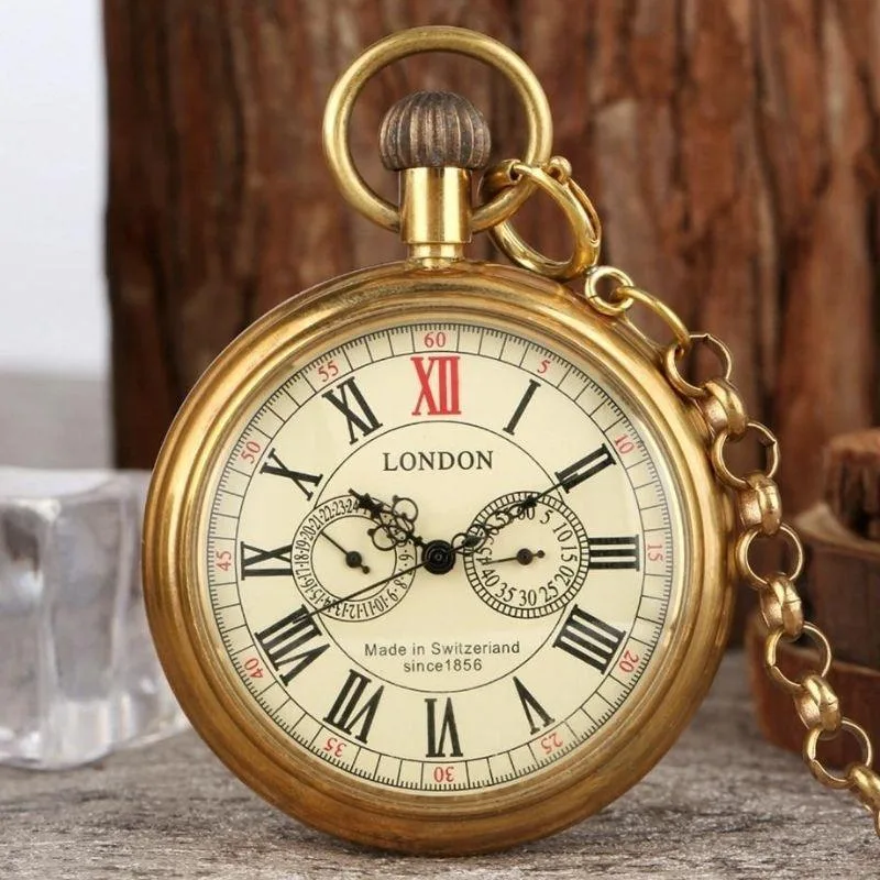 Aanzicht 4 — Zakhorloge – antieke uitstraling – model 2