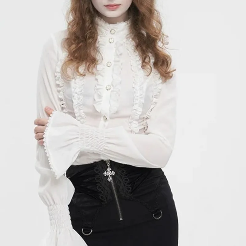 Aanzicht 10 — Blouse voor dames – Victoriaans