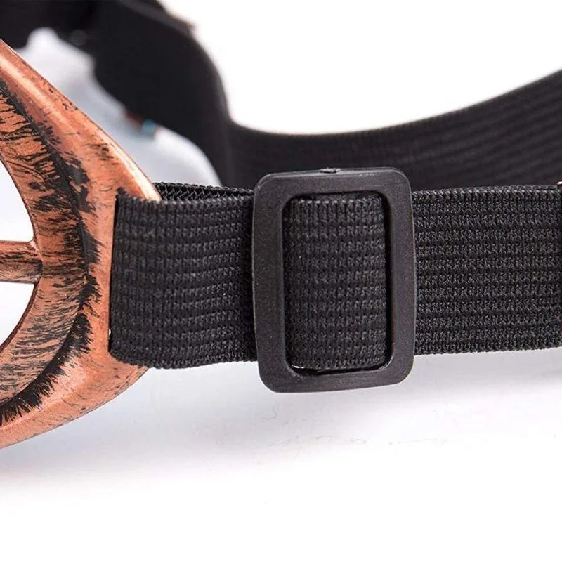 Aanzicht 6 — Steampunk bril – koperkleurig